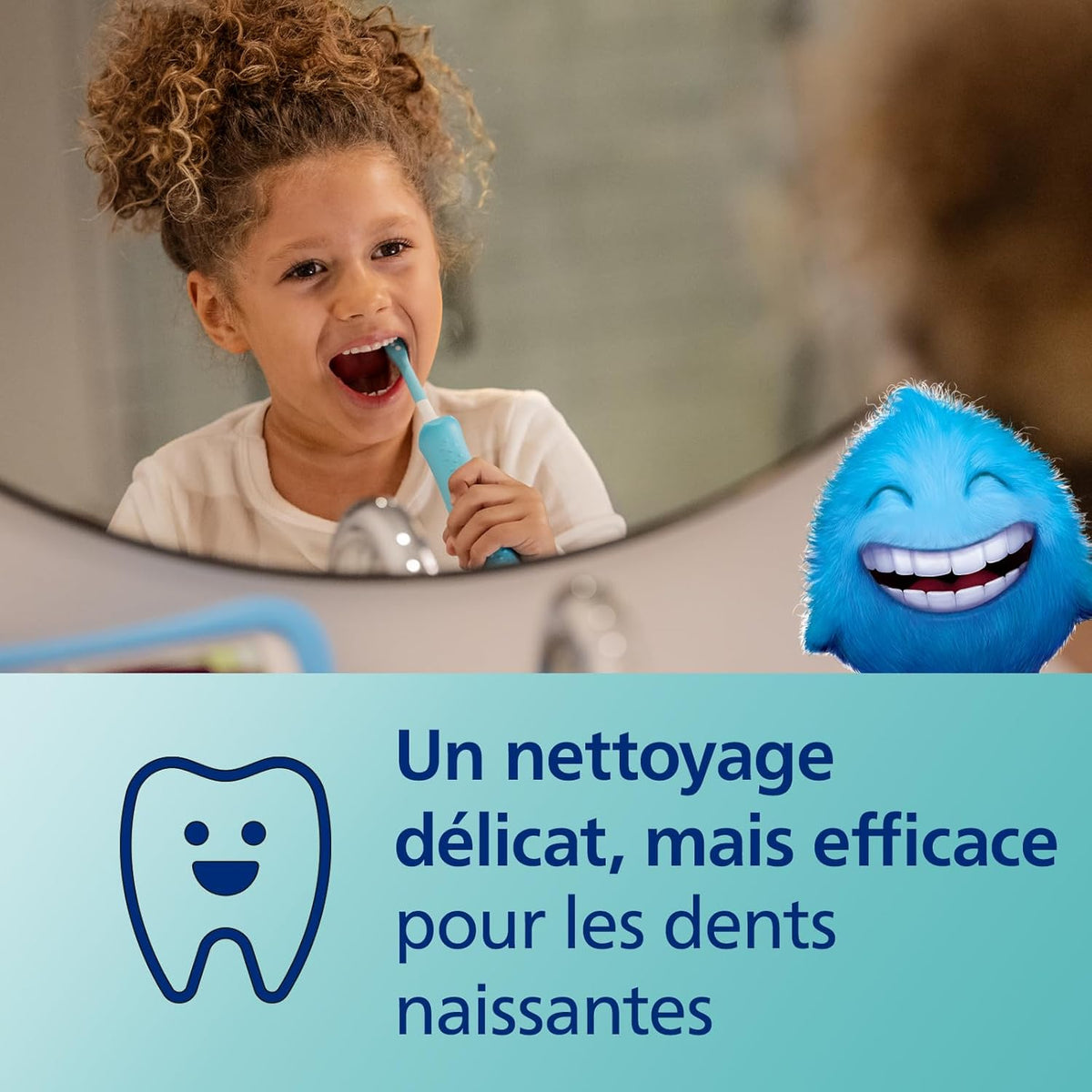 ifar.com Philips Sonicare for Kids brosse à dents électrique sonique pour enfant à partir de 3 ans nettoyage délicat mais efficace