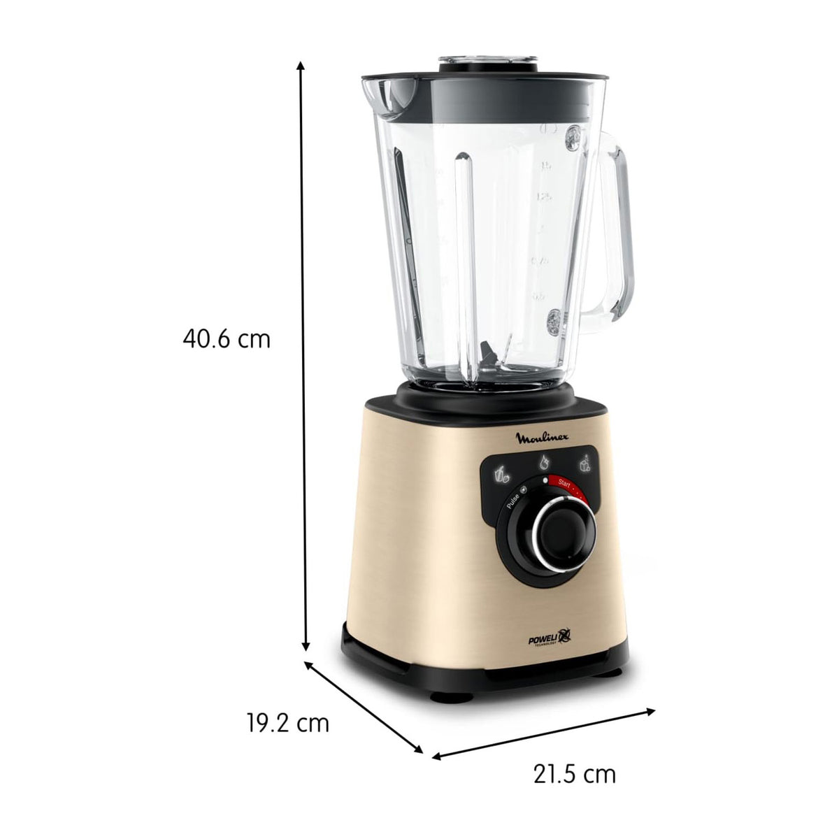 iFarh.com Moulinex Blender 1200W capacité 1,5L dimensions