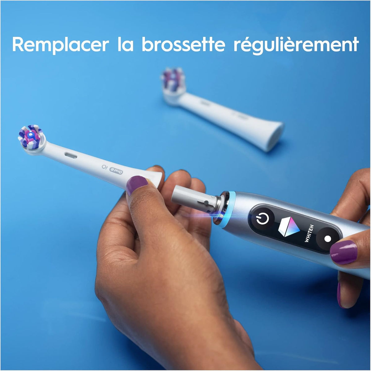 iFarh.com brossettes blanches de rechange Oral-B-iO-Radiant