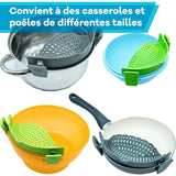 iFarh.com passoire clipsable universelle en silicone convient à différentes casseroles et poêles de différentes tailles