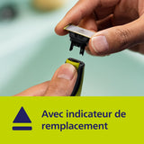 iFarh.com Philips OneBlade authentiques lames de rechange pour homme avec indicateur de remplacement