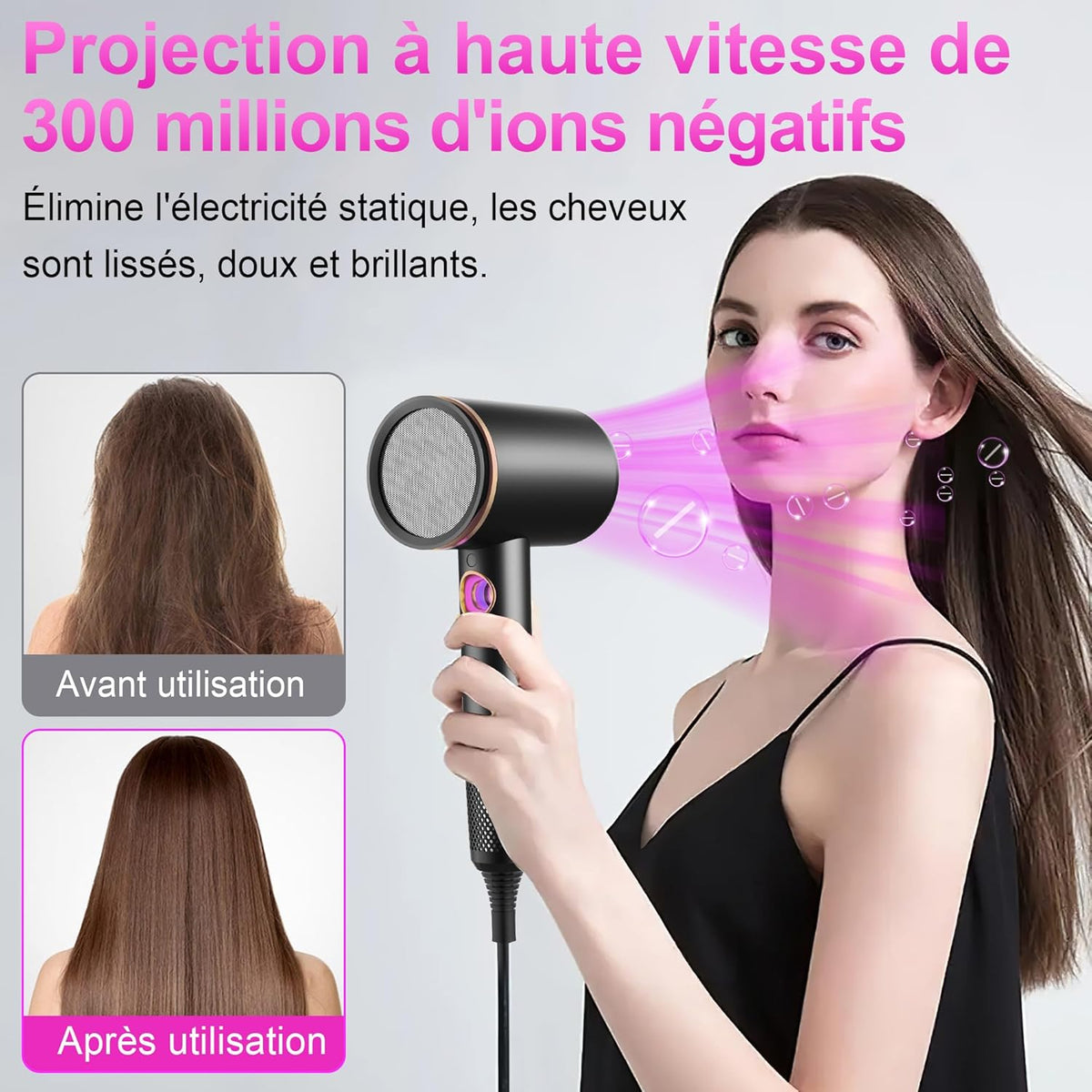 iFarh.com sèche cheveux ionique 
 professionnel 2400W