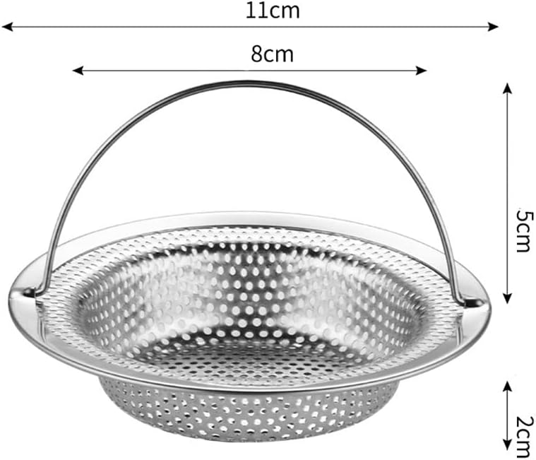 Filtre à évier de cuisine en acier inoxydable