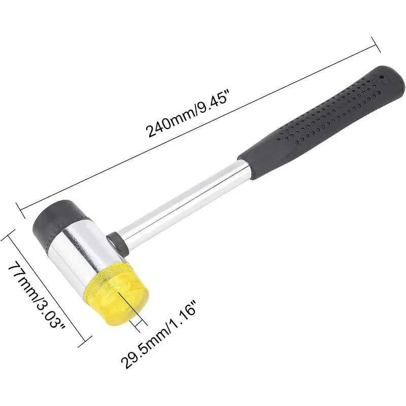 Maillet À Double Tête Et Manche En Caoutchouc